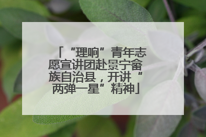 “理响”青年志愿宣讲团赴景宁畲族自治县，开讲“两弹一星”精神
