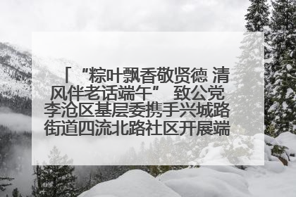 “粽叶飘香敬贤德 清风伴老话端午” 致公党李沧区基层委携手兴城路街道四流北路社区开展端午节主题活动