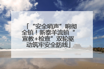 “安全哨声”响彻全镇！新泰羊流镇“宣教+检查”双轮驱动筑牢安全防线
