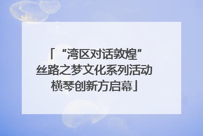 “湾区对话敦煌” 丝路之梦文化系列活动横琴创新方启幕