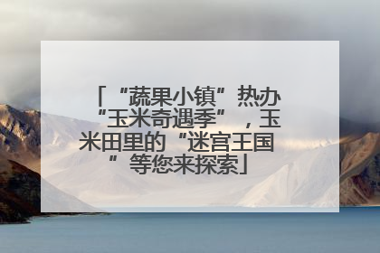 “蔬果小镇”热办“玉米奇遇季”，玉米田里的“迷宫王国”等您来探索