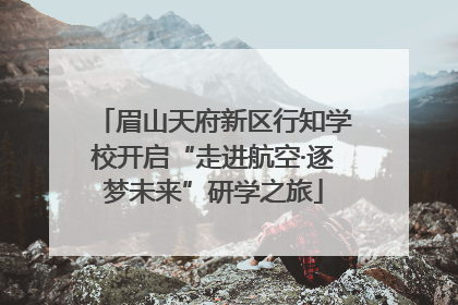 眉山天府新区行知学校开启“走进航空·逐梦未来”研学之旅