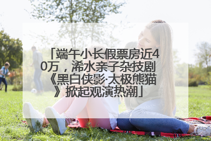 端午小长假票房近40万，浠水亲子杂技剧《黑白侠影·太极熊猫》掀起观演热潮