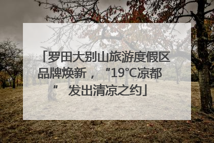 罗田大别山旅游度假区品牌焕新，“19℃凉都” 发出清凉之约