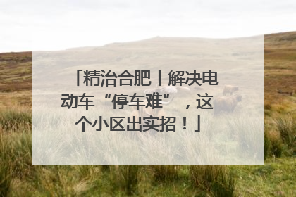 精治合肥丨解决电动车“停车难”，这个小区出实招！