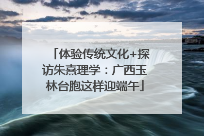 体验传统文化+探访朱熹理学：广西玉林台胞这样迎端午