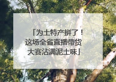 为土特产拼了！这场全省直播带货大赛沾满泥土味