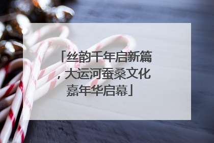 丝韵千年启新篇，大运河蚕桑文化嘉年华启幕