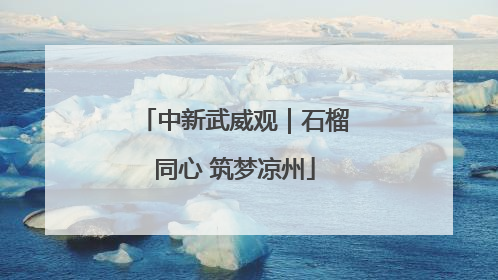 中新武威观｜石榴同心 筑梦凉州
