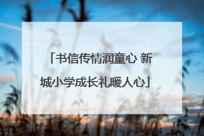 书信传情润童心 新城小学成长礼暖人心