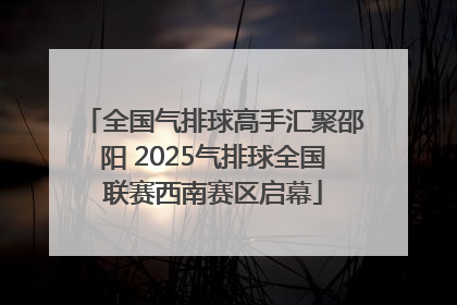 全国气排球高手汇聚邵阳 2025气排球全国联赛西南赛区启幕