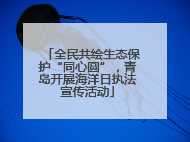 全民共绘生态保护“同心圆”，青岛开展海洋日执法宣传活动