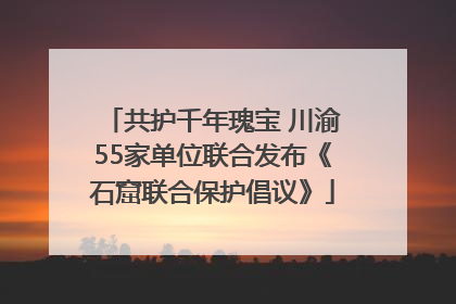 共护千年瑰宝 川渝55家单位联合发布《石窟联合保护倡议》