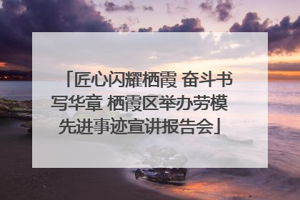 匠心闪耀栖霞 奋斗书写华章 栖霞区举办劳模先进事迹宣讲报告会