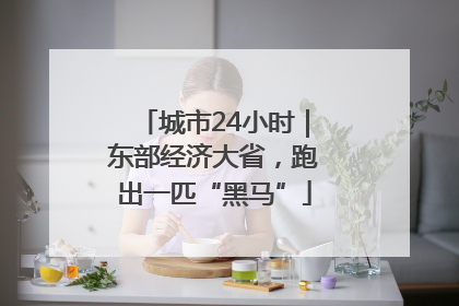 城市24小时｜东部经济大省，跑出一匹“黑马”