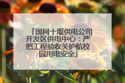国网十堰供电公司开发区供电中心：严把工程验收关护航校园用电安全