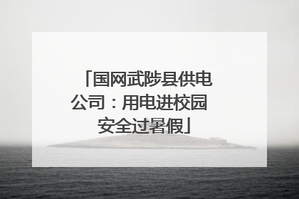 国网武陟县供电公司：用电进校园  安全过暑假