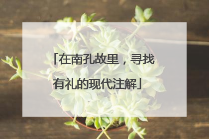 在南孔故里，寻找有礼的现代注解