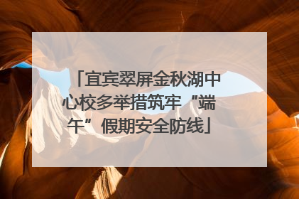 宜宾翠屏金秋湖中心校多举措筑牢“端午”假期安全防线
