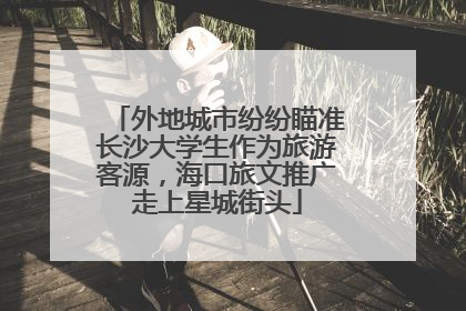 外地城市纷纷瞄准长沙大学生作为旅游客源，海口旅文推广走上星城街头