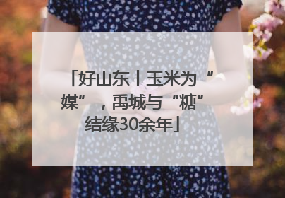 好山东丨玉米为“媒”，禹城与“糖”结缘30余年