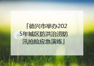 德兴市举办2025年城区防洪治涝防汛抢险应急演练