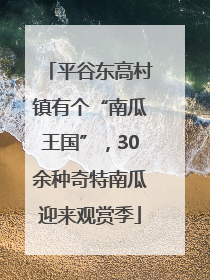 平谷东高村镇有个“南瓜王国”，30余种奇特南瓜迎来观赏季