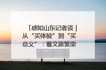 感知山东记者谈｜从“买体验”到“买意义”：看文旅繁荣背后的幸福新定义