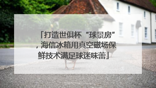 打造世俱杯“球景房”，海信冰箱用真空磁场保鲜技术满足球迷味蕾