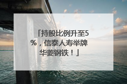 持股比例升至5%，信泰人寿举牌华菱钢铁！