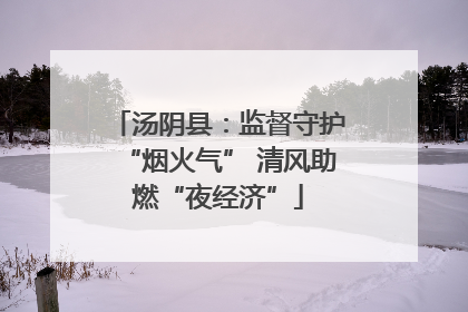 汤阴县：监督守护“烟火气” 清风助燃“夜经济”