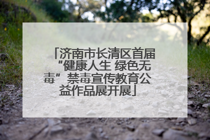 济南市长清区首届“健康人生 绿色无毒”禁毒宣传教育公益作品展开展