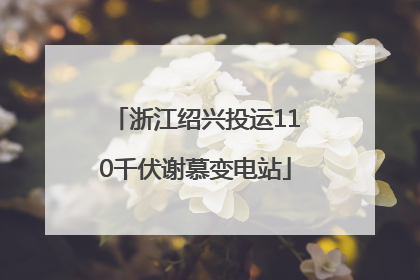 浙江绍兴投运110千伏谢慕变电站