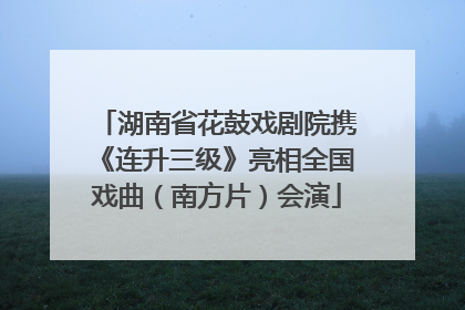 湖南省花鼓戏剧院携《连升三级》亮相全国戏曲（南方片）会演