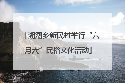 湖潮乡新民村举行“六月六”民俗文化活动