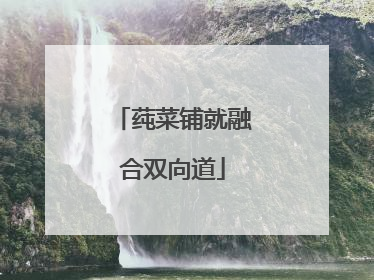 莼菜铺就融合双向道
