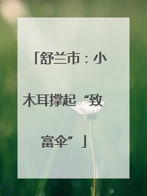 舒兰市：小木耳撑起“致富伞”
