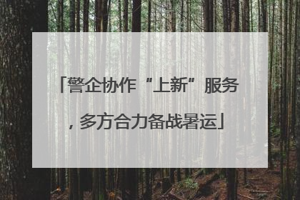 警企协作“上新”服务，多方合力备战暑运