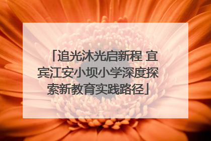 追光沐光启新程 宜宾江安小坝小学深度探索新教育实践路径