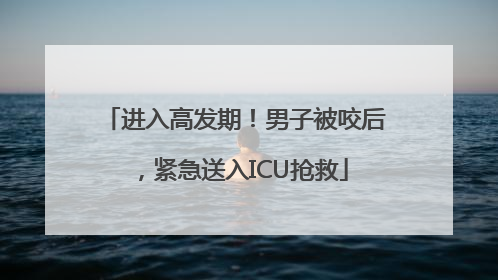 进入高发期！男子被咬后，紧急送入ICU抢救