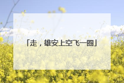 走，雄安上空飞一圈
