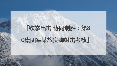铁拳出击 协同制胜：第80集团军某旅实弹射击考核