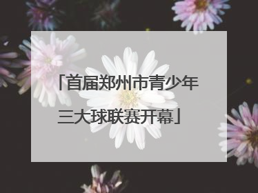 首届郑州市青少年三大球联赛开幕