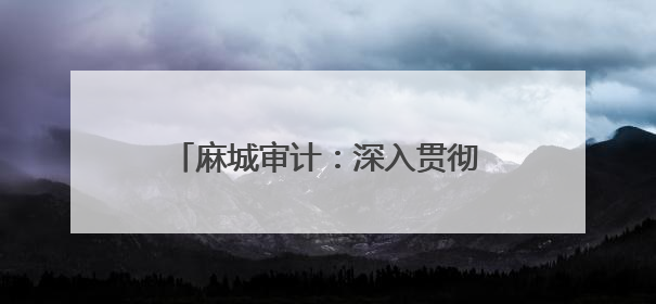 麻城审计：深入贯彻中央八项规定精神 筑牢审计质量生命线