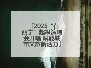2025“在西宁”超级演唱会开唱 赋能城市文旅新活力
