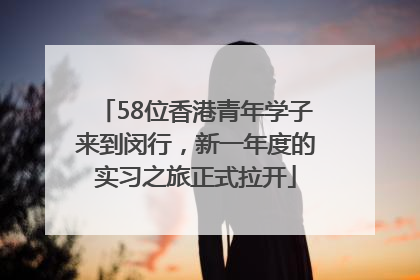 58位香港青年学子来到闵行，新一年度的实习之旅正式拉开